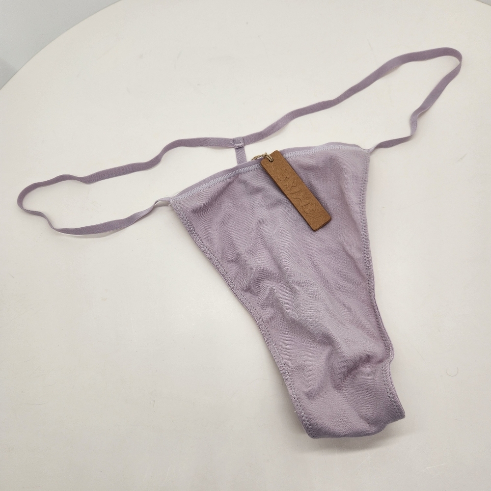 Skims T-string panties 4X lilac pastel 100% cotton underwear plus size sexy new